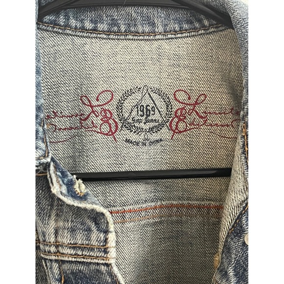 Gap 1969 Denim Trucker Jacket Women's Jean Jacket Vintage 2006 Cotton Size M - Picture 2 of 11